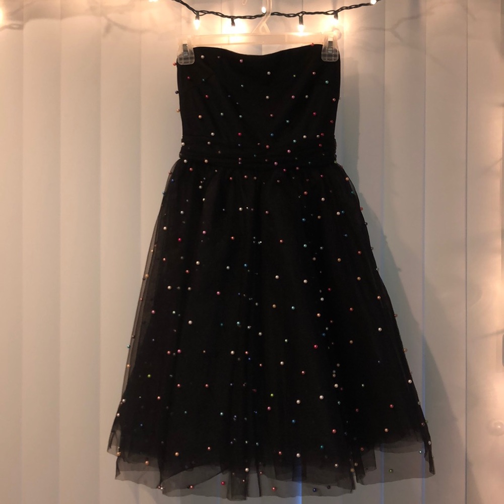 NTW Betsey Johnson black, multincolored dress
